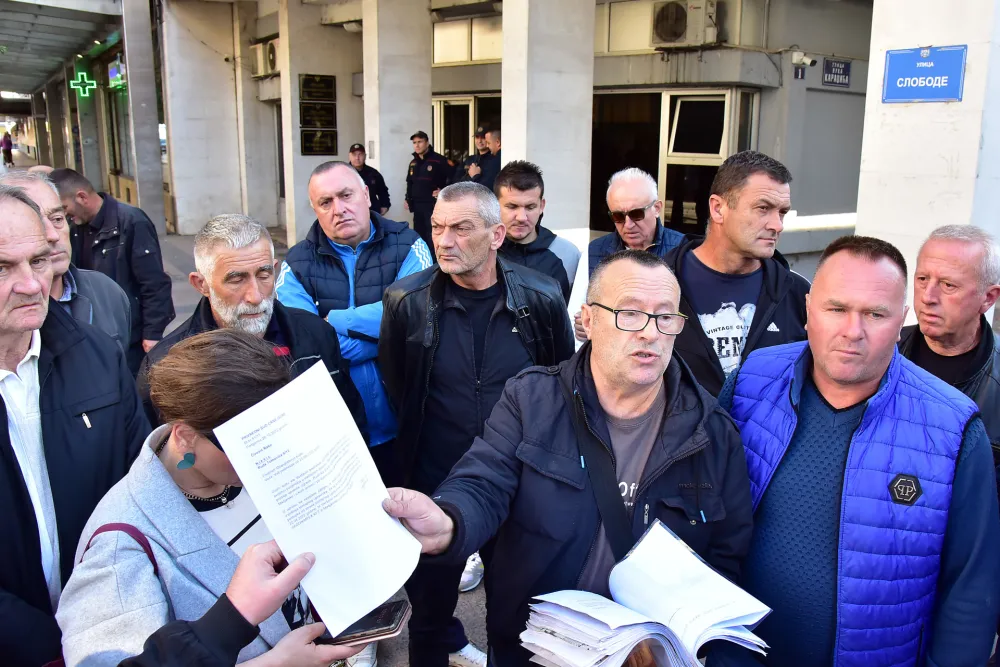 Radnici Boksita protest