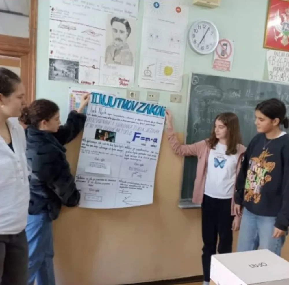 U O&Scaron; "Radoјica Perović" kroz oglede izučavali Njutnove zakone