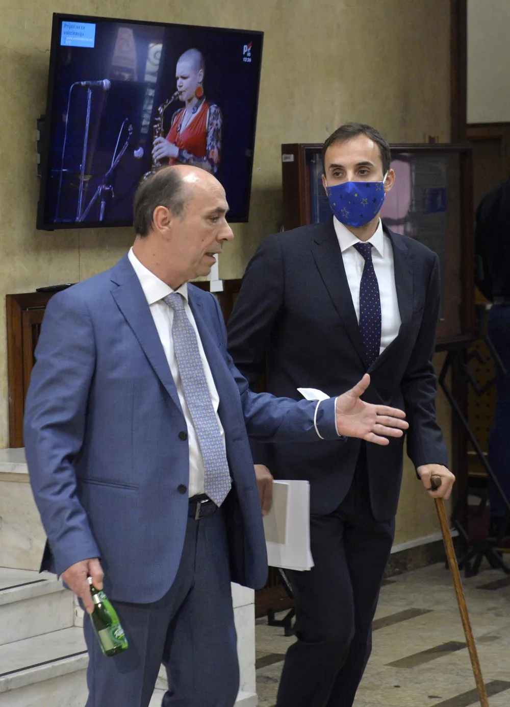 Cetvrta sjednica prvog redovnog zasjedanja 2021, skupstina Crne Gore, skupstina novi saziv, Milos Konatar i Srdjan Pavicevic, dr Srdjan Pavicevic, Milos Konatar