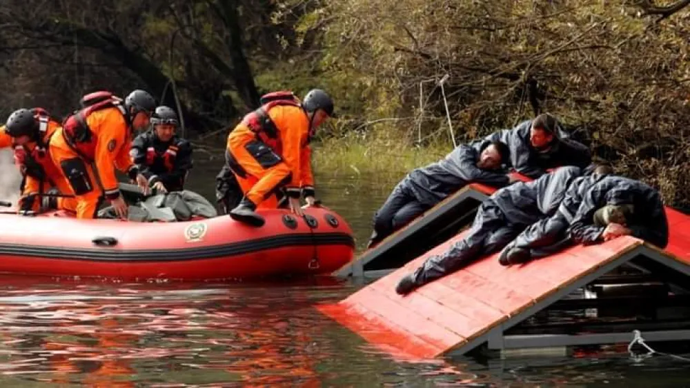 Zaјednička vјežba službi za&scaron;tite i spasavanja Novog, Konavala, Trebinja i Op&scaron;tine Ravno u slučaјu poplave
