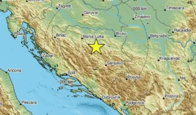 Snažan zemljotres 27 kilometara od Travnika