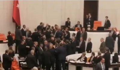 Tuča u parlamentu Turske