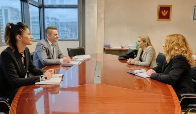 &Scaron;ahmanović sa Ambasadorkom Republike Italije Andreine Marsel