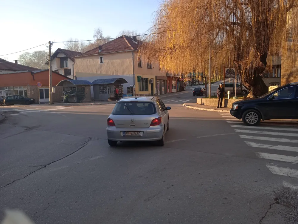 Једна од раскрсница у Пљевљима на којој је у плану постављање семафора