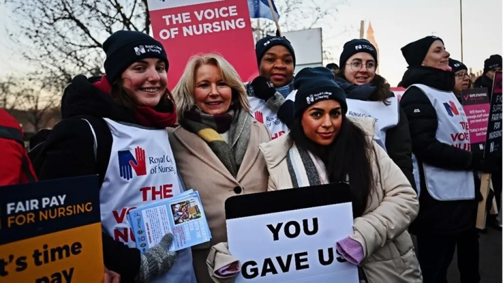 &Scaron;trajk medicinskih sestara u Velikoj Britaniji