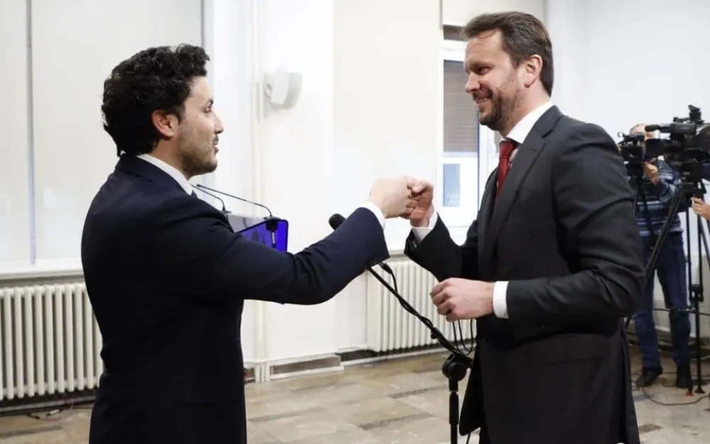 Dritan Abazović i Ra&scaron;ko Konjević