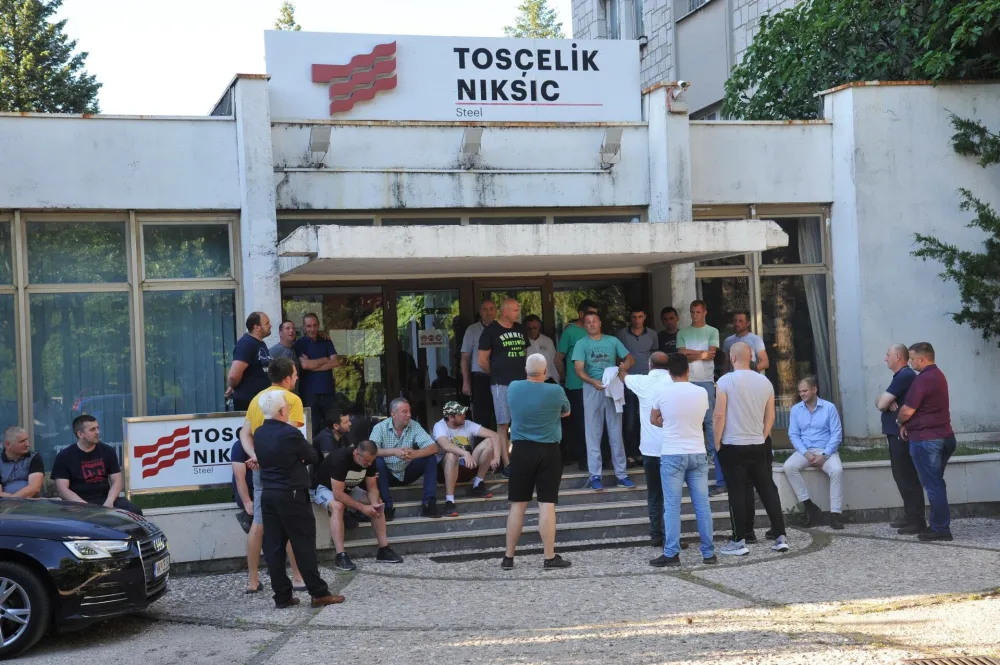 zeljezara radnici toscelik protest