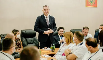 &Scaron;ćekić i Abazović u posjeti OB Berane