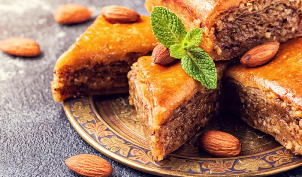 Baklava sa bademima i muskatnim ora&scaron;čićem