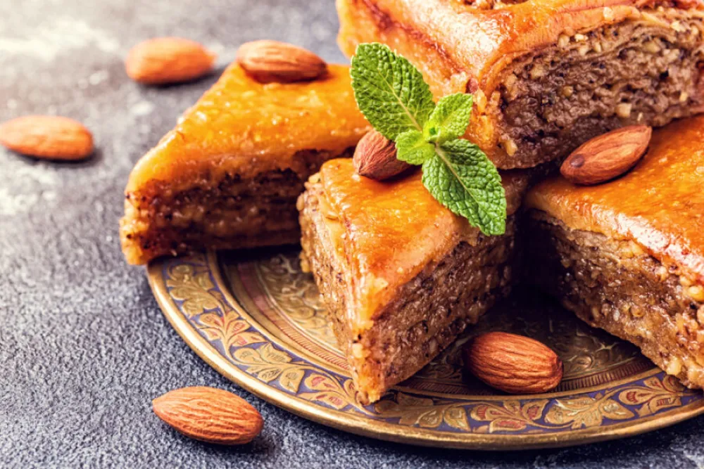 Baklava sa bademima i muskatnim ora&scaron;čićem