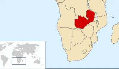 Zambija karta