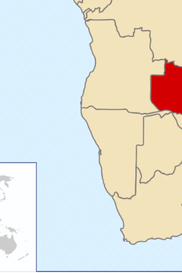 Zambija karta