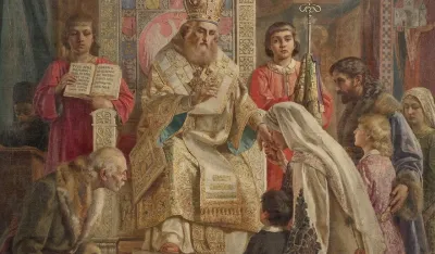 Uro&scaron; Predić "Sveti Sava blagosilja Srpčad"