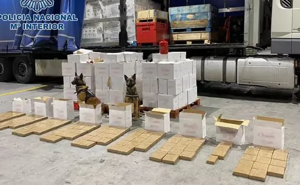 &Scaron;panija: Presretnuto 115 kilograma heroina