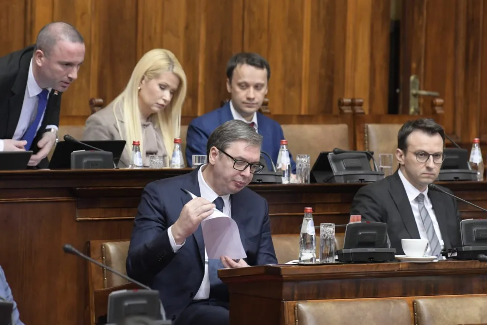 vučić u skup&scaron;tini