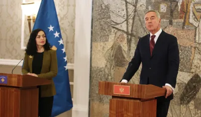 Vjosa Osmani i Milo Đukanović