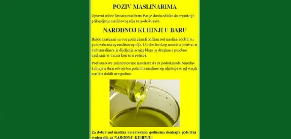 Dru&scaron;tvo maslinara Bar