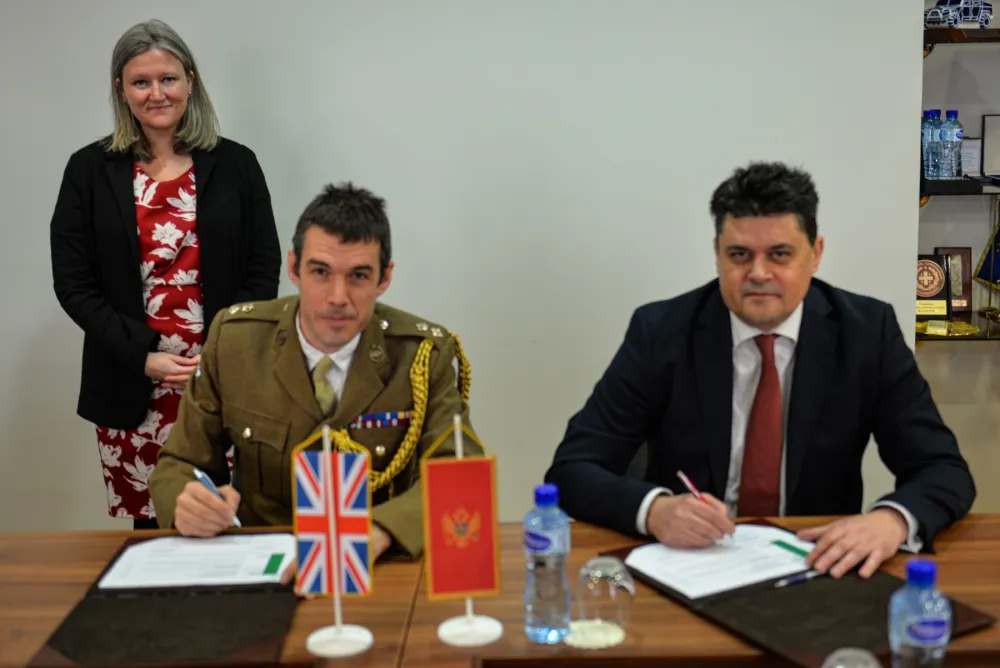 Saradnje Crne Gore i UK na polju odbrane 
