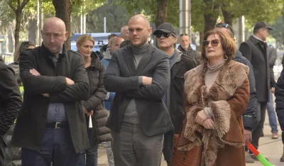 Protestna setnja radnika Telekoma, Maksim Vucinic,telekom, protest, protestna setnja, crnogorski telekom, zeljko buric, ambasada njemacke