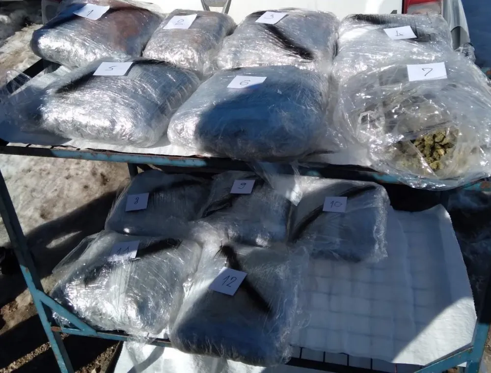 foto: uprava policije 13 kg marihuane