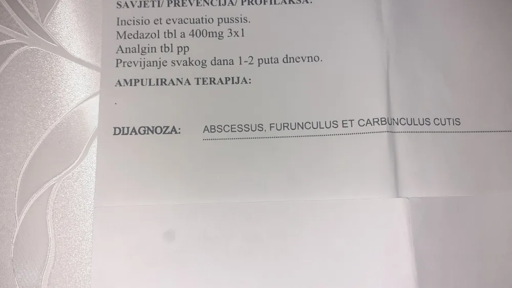 Извјештај из болнице