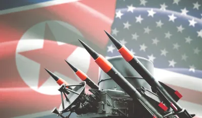 Ilustracija<br>Sjeverna Koreja i SAD, sukob Sjeverne Koreje i Amerike