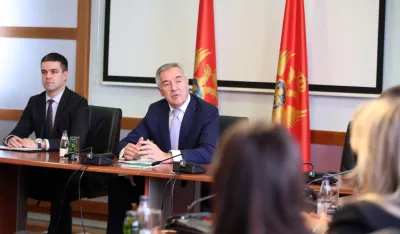 Milom Đukanović sa studentima