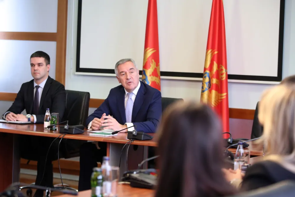 Milom Đukanović sa studentima