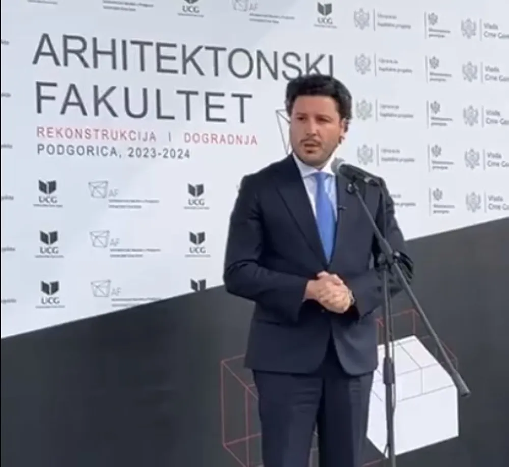 (VIDEO) Abazović: Studenti i profesori Arhitektonskog fakulteta zaslužuju adekvatan prostor