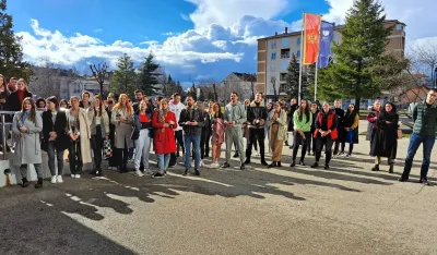 Protest studenata Filozofskog i Filolo&scaron;kog fakulteta u Nik&scaron;iću