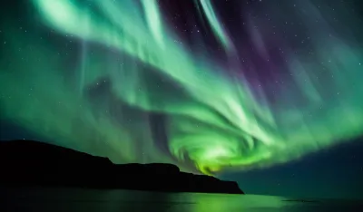 Ilustracija<br>aurora borealis
