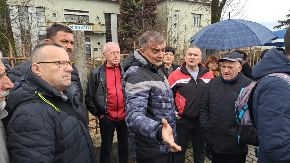 Protest biv&scaron;ih radnika Boksita