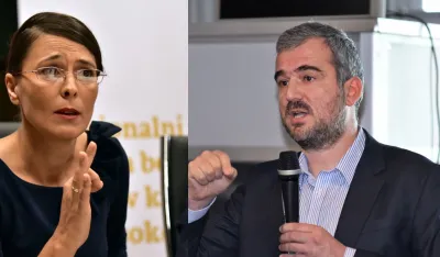 Vanja Ćalović Marković i Stevo Muk