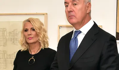 Milo Djukanovic i Lidija Djukanovic
