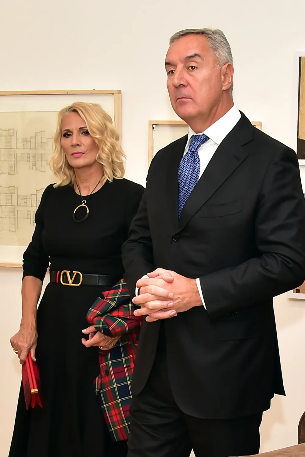 Milo Djukanovic i Lidija Djukanovic