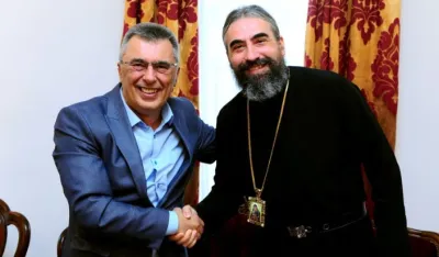 Milutin Đukanović i vladika Metodije