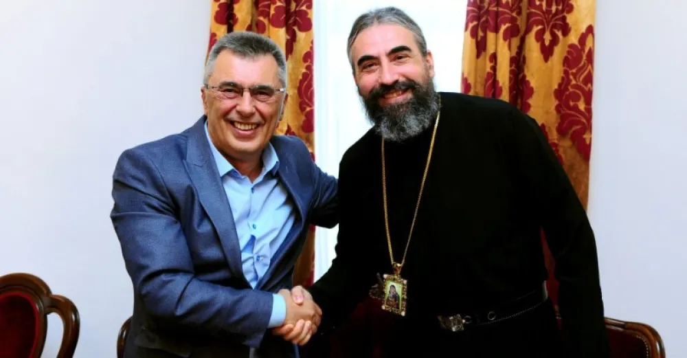 Milutin Đukanović i vladika Metodije