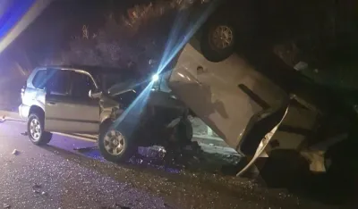(FOTO, VIDEO) Saobraćajna nesreća kod Grahova: Stradale dvije osobe, dvije te&scaron;ko povrijeđene