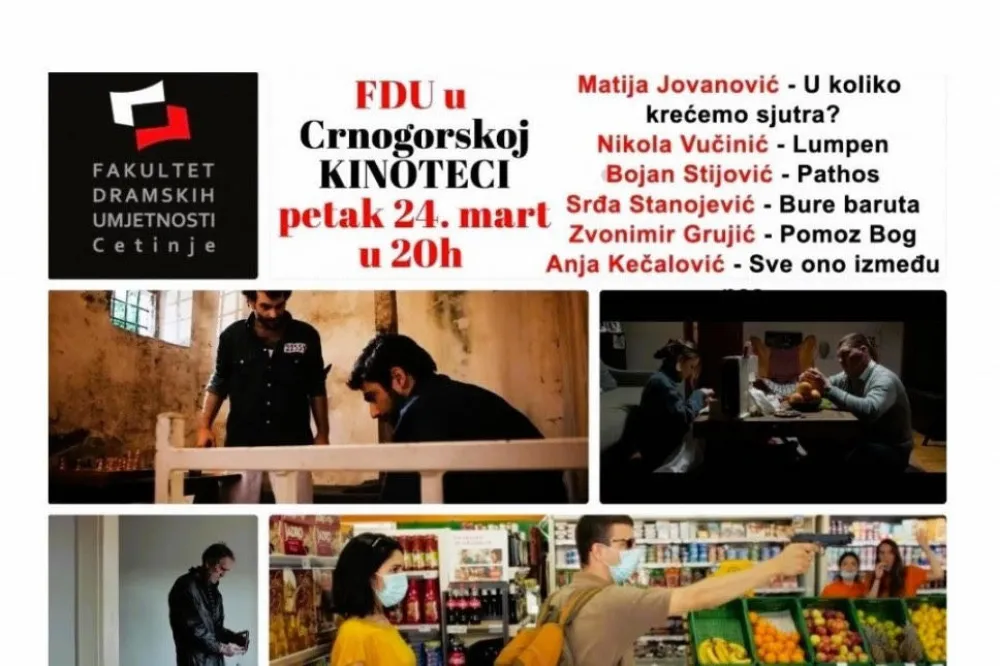Studentski filmovi u Crnogorskoj kinoteci
