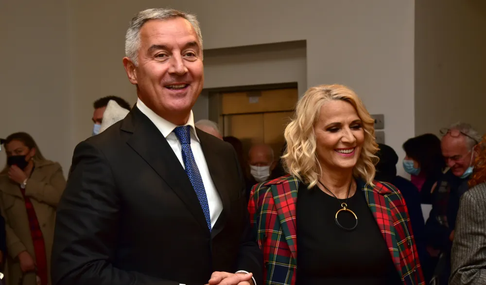 Milo Djukanovic i Lidija Djukanovic