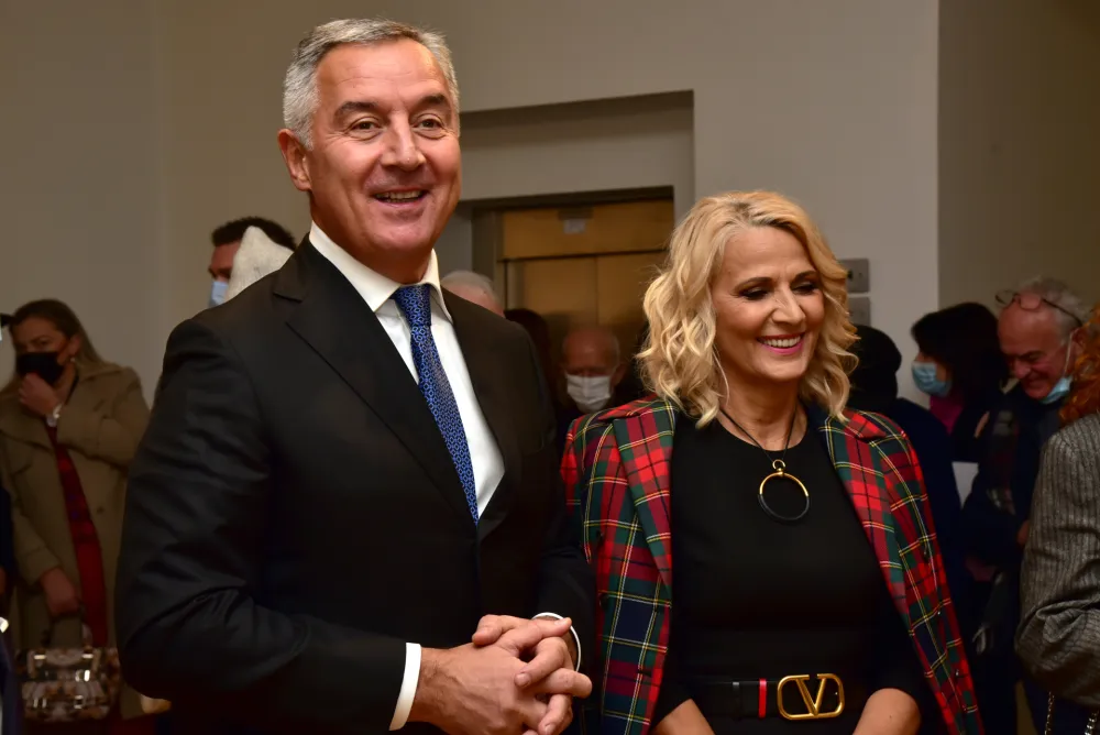 Milo Djukanovic i Lidija Djukanovic