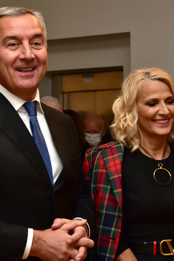 Milo Djukanovic i Lidija Djukanovic