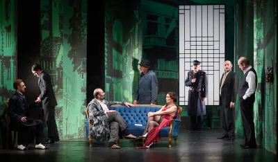 Iz predstave "Pokojnik"