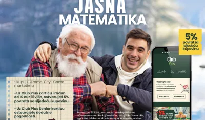 Club plus program lojalnosti u svi AROMA, CITY i CONTO marketima