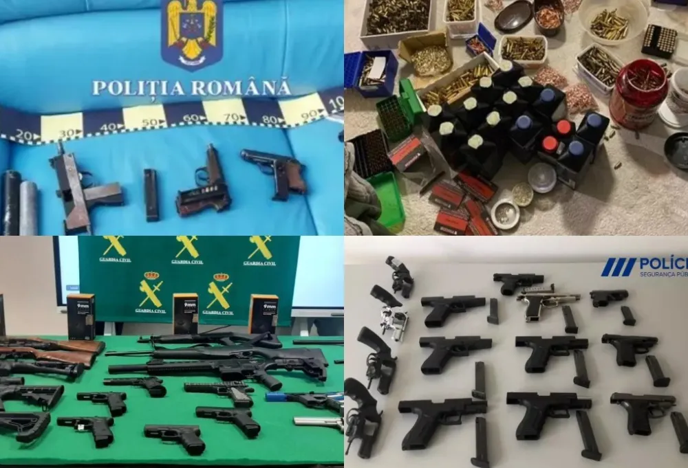 Crna Gora dio akcije Europola: Uhap&scaron;ene 22 osobe, oduzet 1.621 komad oružja i 24.735 metaka