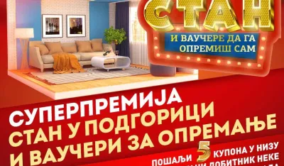 Velika nagradna igra "Dan ti poklanja stan i vaučere da ga opremi&scaron; sam"