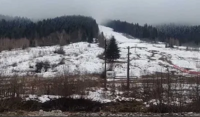 Ски стазе на Турјаку у јануару без снијега