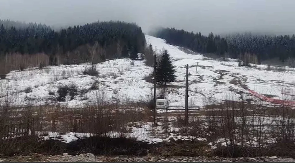 Ски стазе на Турјаку у јануару без снијега