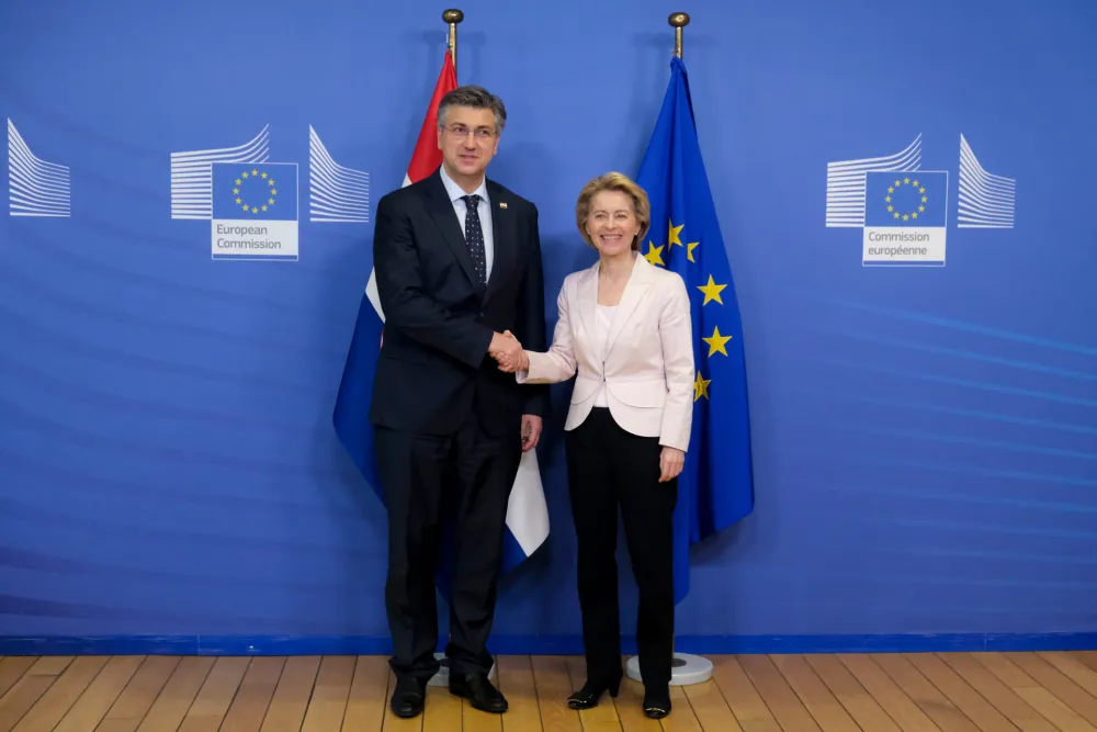 Andrej Plenković i Ursula fon der Lajen