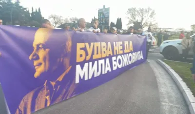 Protest u Budvi (Foto: RTCG)